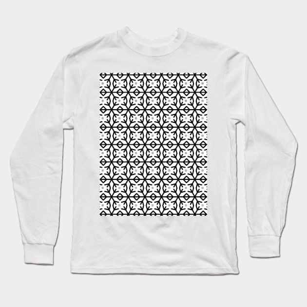 tribal seamless pattern print Long Sleeve T-Shirt by Spinkly